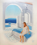 Tableau "Burn Out In Paradise" huile sur toile de lin, créé par Jean-Jacques Venturini, artiste peintre à Antibes, French Riviera